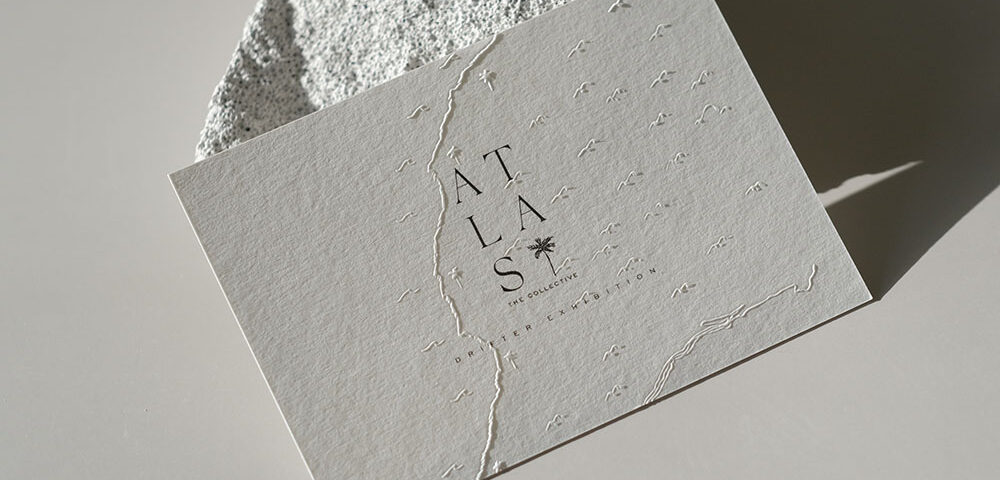 blind embossed card by Stitch Press Melbourne
