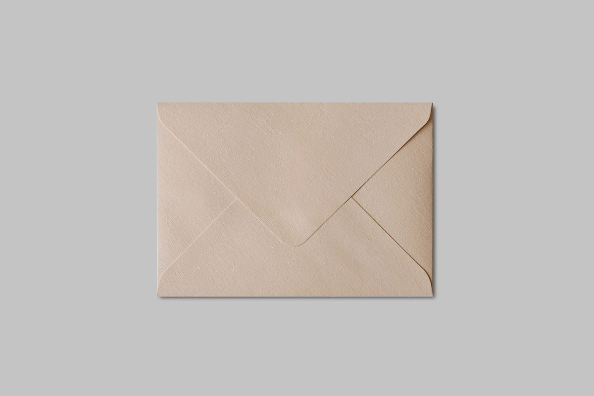 C6 Rough Textured Envelope - Stone