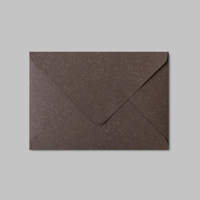 C6 Rough Textured Envelope Euro Flap -Mocha