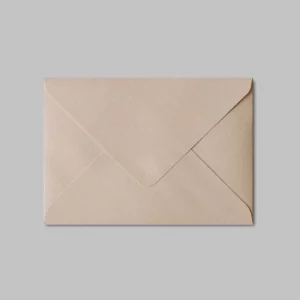 C6 Rough Textured Envelope Euro Flap -Stone