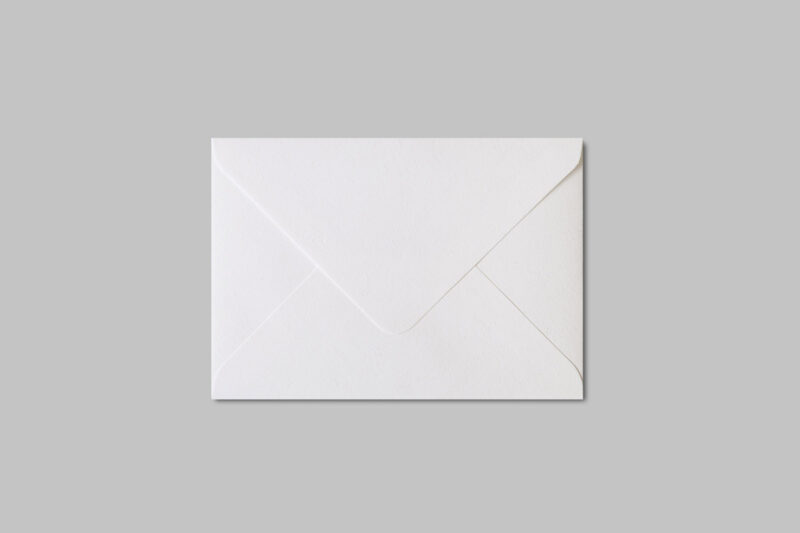 C6 Rough Textured Envelope - White