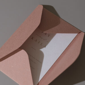 130 x 190mm Unsealed Envelopes 200gsm Euro Flap - Pink Clay
