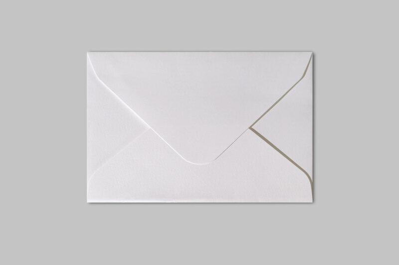 130 x 190mm Unsealed Envelopes 200gsm Euro Flap - White