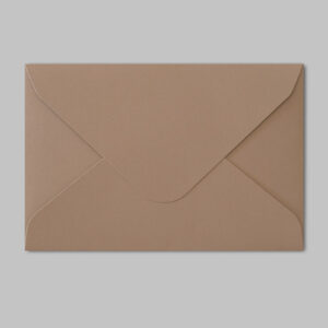 130 x 190mm Unsealed Envelopes 200gsm Euro Flap - Milktea