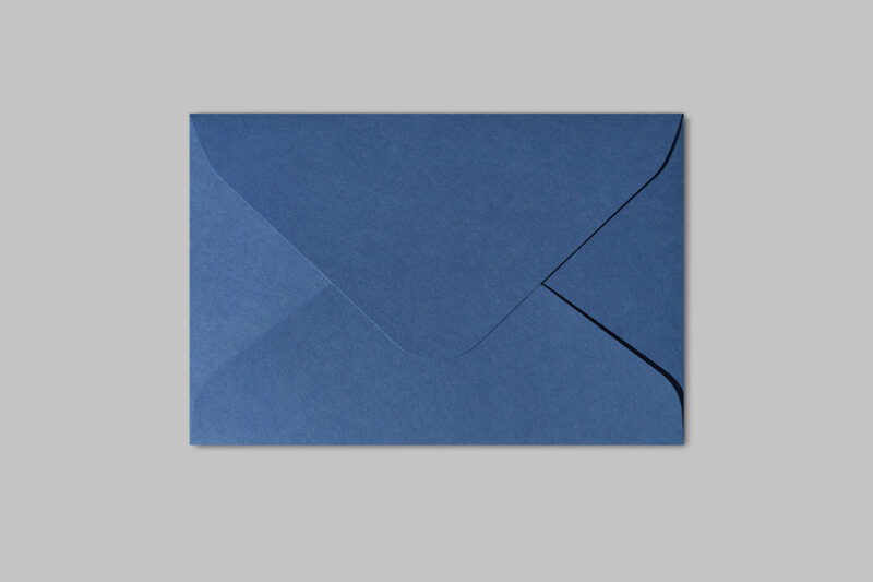 130 x 190mm Unsealed Envelopes 200gsm Euro Flap - Sapphire