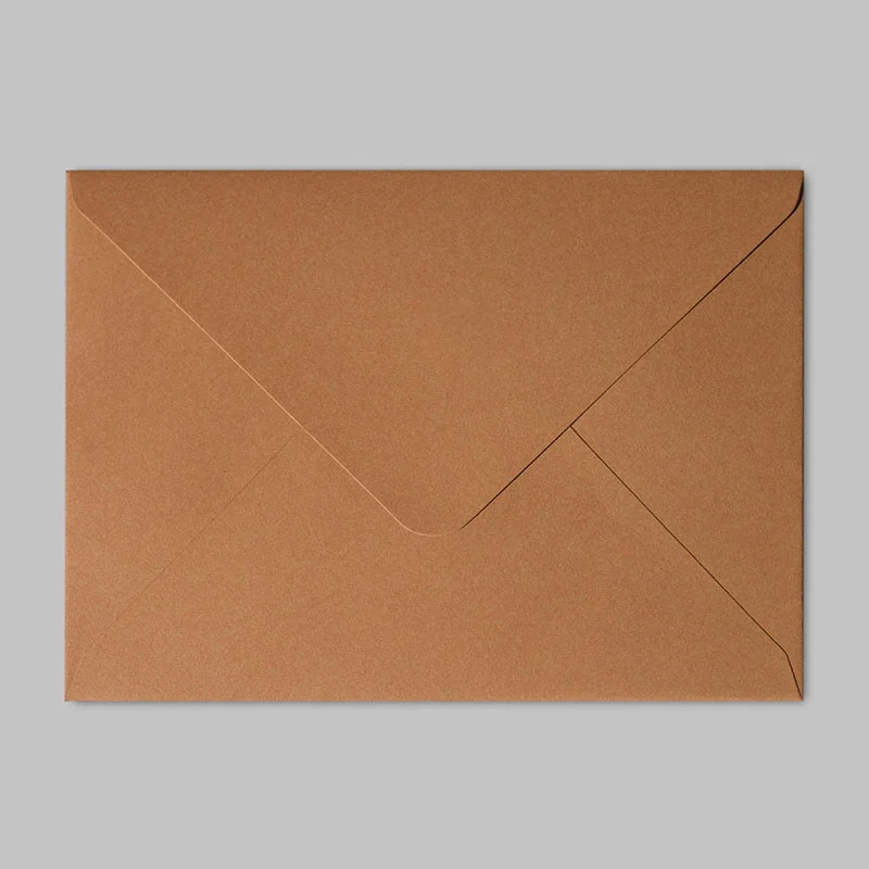 Envelopes | 140 x 190mm Rasha Euro Flap 130gsm - Tabacco