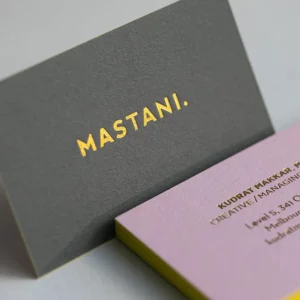 Gold Foil Business Card - MASTANI-1