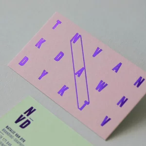 Purple Foil Business Card - NVD-2