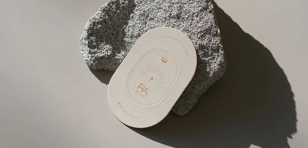 RA BY SATO Blind Emboss Business Card